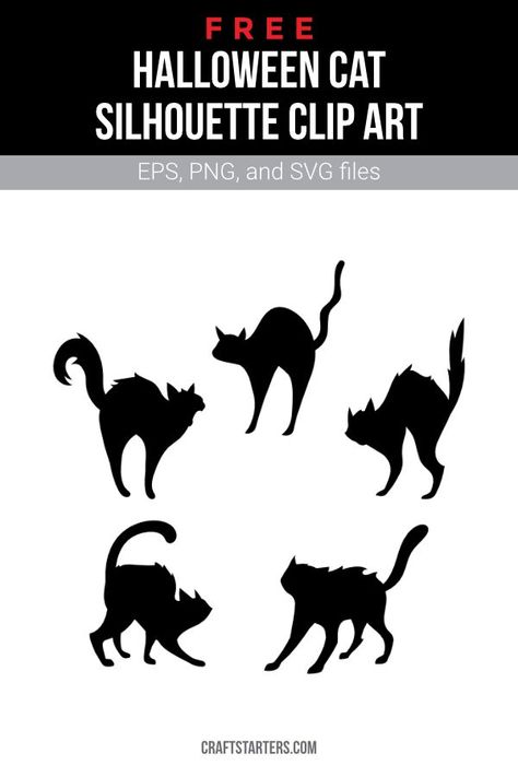 Black Cat Stencil Halloween, Spooky Cat Silhouette, Free Halloween Silhouettes Templates, Halloween Cat Svg Free, Halloween Silhouettes Templates Free, Black Cat Silhouette Halloween, Halloween Silhouettes Templates Free Printable, Halloween Sillouette Art Free, Witch Silhouette Templates