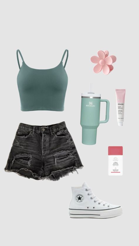 #outfitinpso #summerfit #fitideas #summer Outfit Ideas For School, Converse Sneakers, School Fashion, School Outfits, Back To School, Converse, Outfit Ideas, Sneakers, Fashion Tips