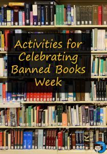 Ideas for celebrating the freedom to read with Banned Books Week, classroom activities for middle school and upper elementary Banned Book Activities, Banned Books Week Library Display, Banned Book Week Activities, Banned Books Week Activities, Book Week Activities, Banned Books Week Display, Banned Book Week, Book Banning, Book Week Ideas