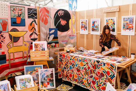 Renegade Craft San Francisco 2018 Craft Stall Display, Art Fair Display, Art Fair Booth, Stand Feria, Craft Market Display, Craft Booth Display, Renegade Craft Fair, Craft Fairs Booth, Craft Booth Displays