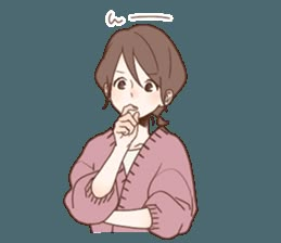 Thinking Pose, Sticker Line, Minimal Drawings, Anime Expressions, Comic Drawing, 캐릭터 드로잉, Drawing Expressions, Cute Cartoon Pictures, Chibi Drawings