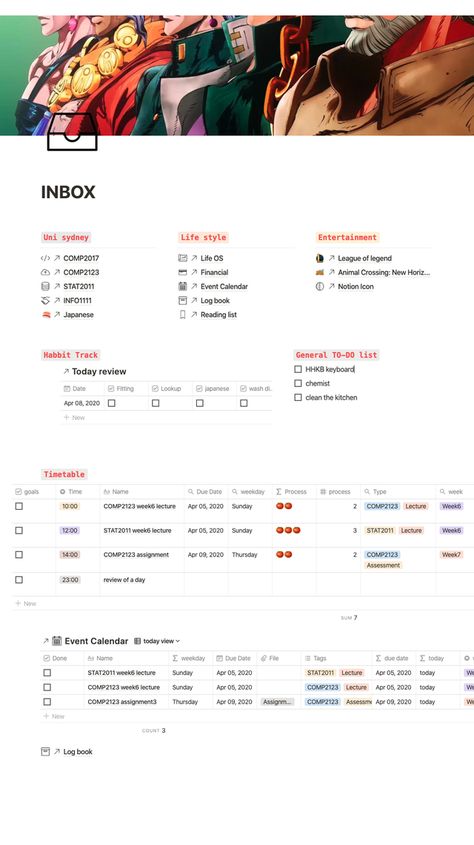 How To Set Up Notion For School Notion Set Up, Notion Examples, Notion Study, Notion Meal Planner, Notion Template For Work, Notion Workspace, Notion Tips, Productivity System, Notion Ideas