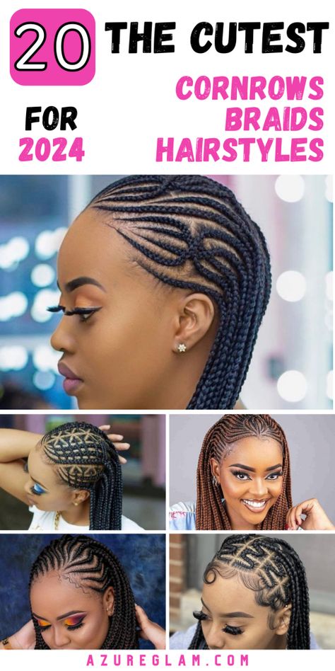 Trending Ghana Weaving Hairstyles 2024, Feed In Braids Cornrows With Box Braids, Half Back Cornrow Hairstyles, Cornrow Braids With Knotless In The Back, Cornrows With Space Buns, Latest Cornrow Rasta Hairstyles 2024, Cornrows With Individual Braids, Mohawk Braiding Styles For Black Women, Half Cornrows Half Box Braids Hairstyles