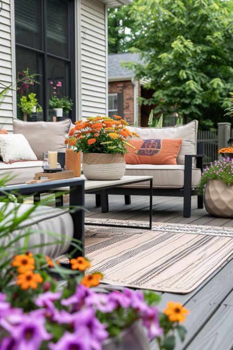 Transform your backyard with these stylish deck to patio transition ideas that look amazing! Discover practical designs that effortlessly blend both spaces for a cozy outdoor retreat. This guide covers tips on choosing flooring, matching styles, and using landscaping to create a harmonious flow between your deck and patio. Achieve the perfect outdoor escape filled with comfort and charm to enjoy gatherings with family and friends. Let your creativity shine with simple yet effective design solutions that elevate your home's exterior appeal. Deck To Patio Ideas, Deck To Patio Transition Ideas, Deck To Patio Transition, Patio Transition Ideas, Deck To Patio, Floor Transition Strip, Transition Ideas, Deck Layout, Interlocking Deck Tiles