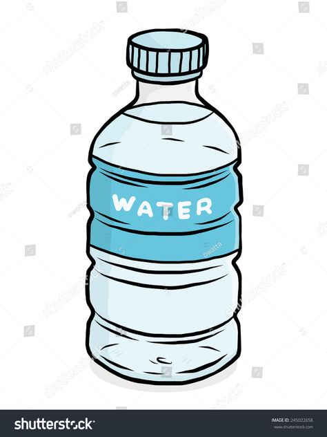 water plastic bottle \u002F cartoon vector and illustration, hand drawn style, isolated on white background. #Ad , #SPONSORED, #u002F#cartoon#vector#water Plastic Water Bottle Drawing, Water Bottle Drawing Easy, Water Can Drawing, Water Cartoon Drawing, Plastic Bottle Drawing, Water Bottle Illustration, Eco Enzyme, Water Bottle Drawing, Water Bottle Cartoon