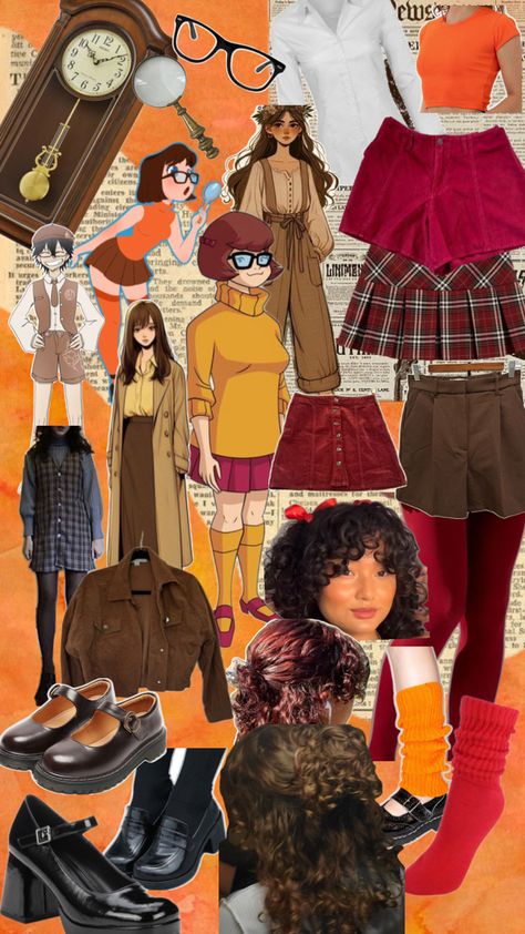 Velma Inspired Outfit, Velma Outfit, Nostalgic Costumes, Velma Costume, Inspired Outfits, Costume Ideas, Scooby Doo, Outfit Inspirations