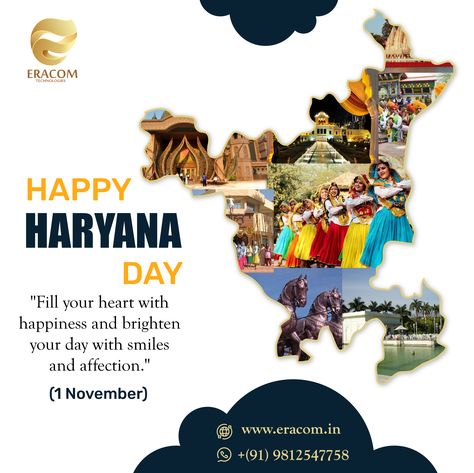 HAPPY HARYANA DAY Fill your heart with happiness and brighten your day with smiles and affection. #haryana #haryanviculture #haryanaday #culture #happiness #smiles #eracom #eracomtechnologies Happy Haryana Day, Haryana Culture, Haryana Day, Lion Wallpaper, Salon Business, Ad Creative, Photography Wallpaper, Unique Image, Day Wishes