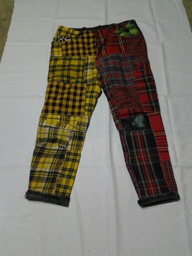 Plaid Punk Pants, Punk Clothes, 70s Punk, Punk Pants, Plaid Trousers, Vintage Punk, Punk Outfits, Yellow Plaid, Plaid Pants