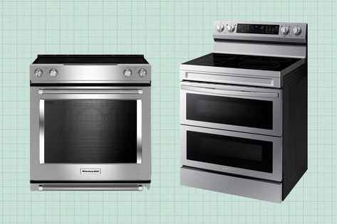 7 Best Electric Stoves and Ranges (2024 Guide) - This Old House Electric Stoves That Look Like Gas, Kitchen With Electric Stove, Double Oven Range, Electric Ranges, Electric Stoves, Convection Range, Self Cleaning Ovens, Convection Cooking, Induction Range