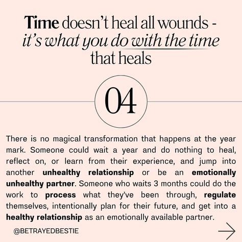 I don’t know who came up with waiting a year, and I definitely don’t understand how that can apply to ALL relationships. As a betrayal trauma + breakup coach, I understand the nuances of ending your relationship after some form of s*xual betrayal (like cheating, p*rn use) has happened in the relationship. The first module in Betrayed Bestie Academy is psychoeducation, so you can truly understand what you’ve been through and lay the foundation for the further mindset work, goal setting, an... Healing A Relationship After Cheating, Fixing A Relationship After Cheating, Relationship Betrayal, 2024 Reset, Creative Questions, Infidelity Recovery, Breakup Motivation, Mindset Work, Cheating Boyfriend