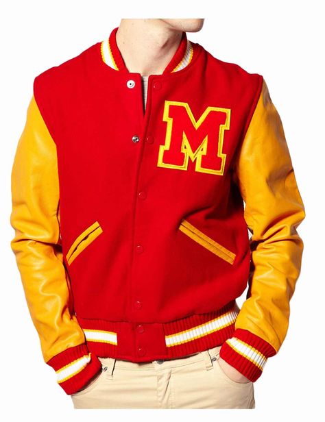 #MichaelJackson letterman style #jacket has been here now with M logo on chest as the #supermeness. Michael Jackson Thriller Jacket, Mj Thriller, Thriller Michael Jackson, Michael Jackson Jacket, Leather Sleeve Jacket, Varsity Letterman Jackets, Michael Jackson Thriller, M Logo, Streetwear Mode