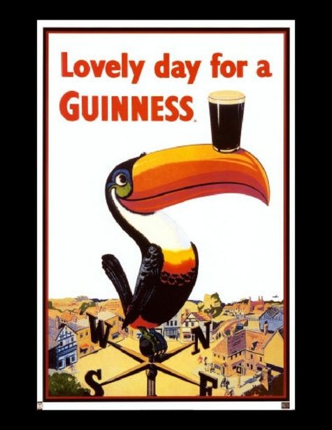 35 Deliciously Fun Vintage Guinness Ads -- Love these! Pint Of Guinness, Guinness Brewery, Old Posters, Guinness Beer, Beer Ad, Beer Poster, Vintage Advertising Posters, Beer Coasters, Clip Art Vintage