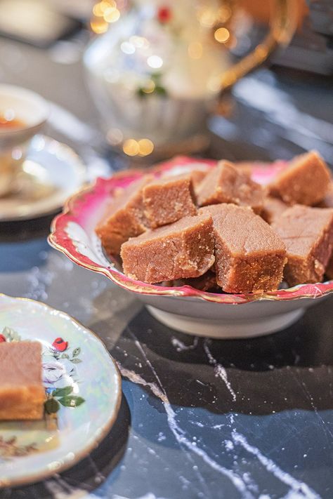 A sweet Assyrian treat, Halwa is prepared with a mixture of butter, flour, and date molasses. Assyrian Food, Date Molasses, Halva Recipe, Halwa Recipe, Fruit Pizza, Indian Snack Recipes, Middle Eastern Recipes, Breakfast Breads, Recipe For Mom