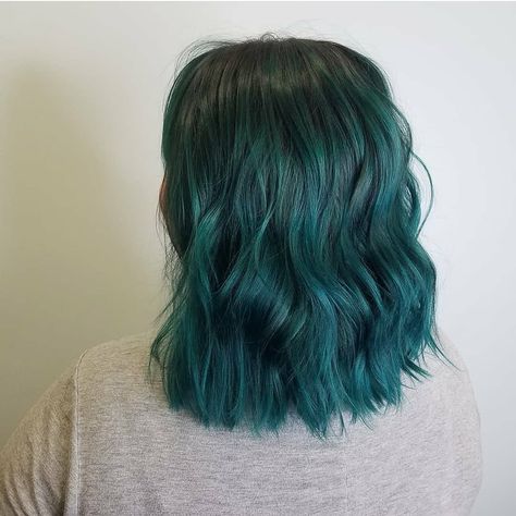 TEAL @daniellelouisette Teal Curly Hair, Blue Ombre Hair, Dip Dye Hair, Vibrant Hair, Dye Hair, Cute Krishna, Dip Dye, Blue Ombre, Ombre Hair