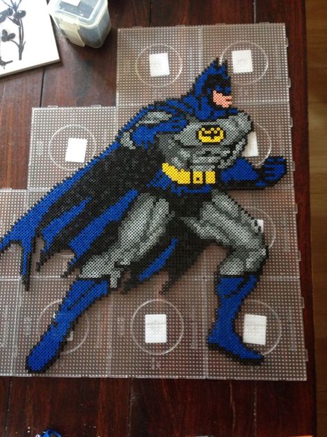 Batman Perler Beads, Perler Bead Mario, Crochet Quilt Pattern, Pokemon Bead, Easy Perler Beads Ideas, Perler Art, Hama Beads Design, Perler Bead Designs, Perler Bead Templates