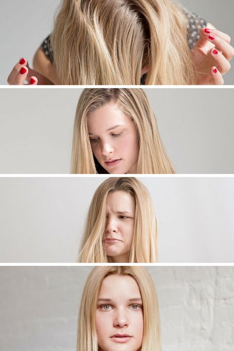 How to change from a side part to a middle part Haircut Inspo Side Part, How To Make A Middle Part Hair, From Side Part To Middle Part, Middle Part Women Hairstyles, Transition To Middle Part Hair, Middle Part Thinning Hair, How To Do Middle Part Hair, Widows Peak Middle Part Hairstyles, How To Train Your Hair For A Middle Part