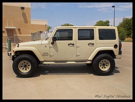 Sahara Tan Jeep Wrangler Unlimited ...this is my perfect vehicle. Tan Jeep Wrangler, Tan Jeep, Green Jeep Wrangler, Jeep Unlimited, Jeep Sahara, White Jeep, Jeep Wrangler For Sale, Jeep Camping, Wrangler Sahara