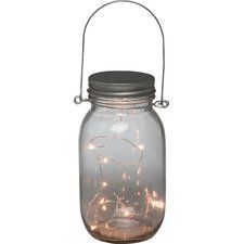 6.9" Table Lamp Solar Mason Jars, Mason Jar Lanterns, Mini Led Lights, Jar Lanterns, Glass Mason Jars, Wood Vase, Mason Jar Lighting, Decorated Jars, Gerson