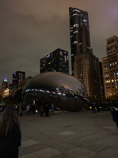 Chicago City Aesthetic, Chicago Bean, Chicago Bucket List, Couples Hidden Face Pics, Chicago Aesthetic, Face Pics, Chicago At Night, Chicago Photos, My Kind Of Town