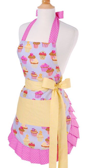 cupcake apron !! Flirty Aprons, Cupcake Apron, Pretty Apron, Apron Vintage, Cupcake Gift, Girl Apron, Retro Apron, Apron Kitchen, An Apron