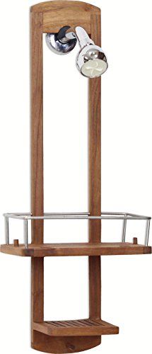 The Original Moa Small Teak Shower Caddy >>> Check out this great product-affiliate link. Teak Shower Shelf, Teak Bathroom Accessories, Teak Shelves, Guest Bathroom Towels, Teak Bathroom, Shower Caddies, Large Shelf, Shower Organizer, Pool Shower