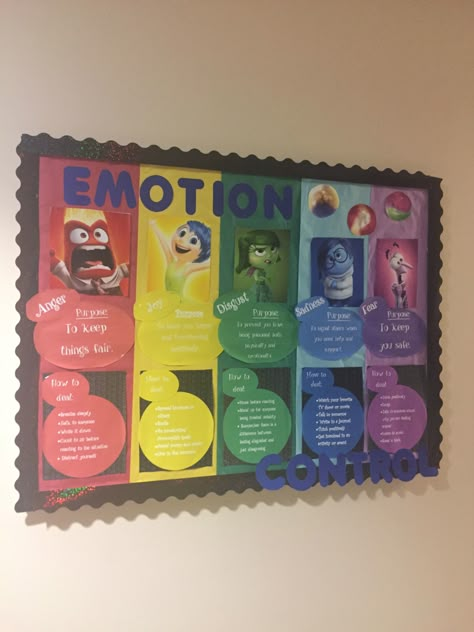 Social Emotional Skills Preschool, Emotions Board, How Are You Feeling Bulletin Board, Emotion Display Board, Elsa Classroom Display, All Emotions Are Okay Bulletin Board, Elsa Display Boards, Inside Out Bulletin Board, Inside Out Emotions Bulletin Board