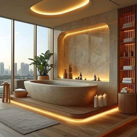 Bathroom Design ✨️ #trendingpost #viralpost #instagramreels #bathroomtour #explorepage #beforeandafter #interiorbathroom #bathroomdesign #bathroomdecor #rennovation #homedesignsdworld #newkitchenhacks #mumbairains #worldmilkday #mensoutfit #celebrityrecipes Jacuzzi Bathroom Luxury, Lux Bathroom, Jacuzzi Bathroom, Bathroom Concepts, Japandi Bathroom, Bath Tube, Luxury Spa Bathroom, Home Spa Room, Bathroom Design Styles