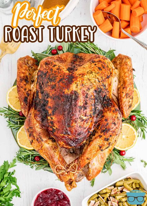 Easy Roast Turkey Recipe - The Country Cook The Country Cook Recipes, Best Thanksgiving Turkey Recipe, Thanksgiving Turkey Recipe, Perfect Roast Turkey, Cook A Turkey, Roast Turkey Recipes, Turkey Brine, Gluten Free Thanksgiving, Country Cook