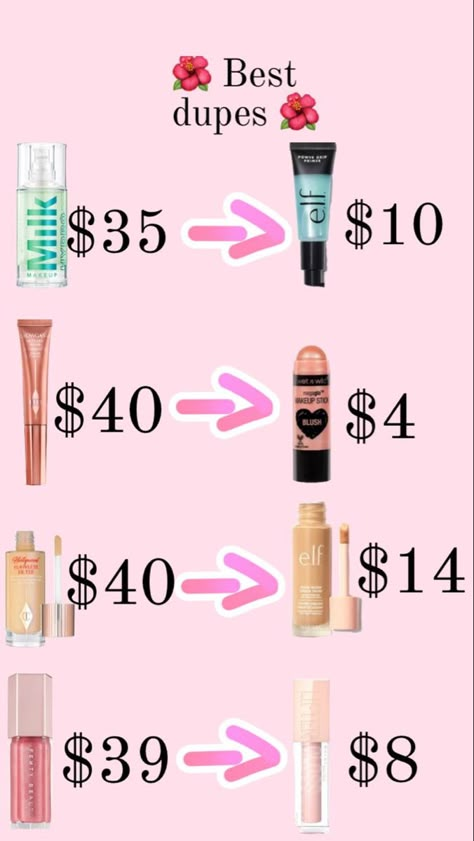 Makeup Duplicates, Makeup 40, Makeup Help, Cheap Makeup, Makeup Tut, Elf Makeup, Makeup Needs, Affordable Makeup, Milk Makeup