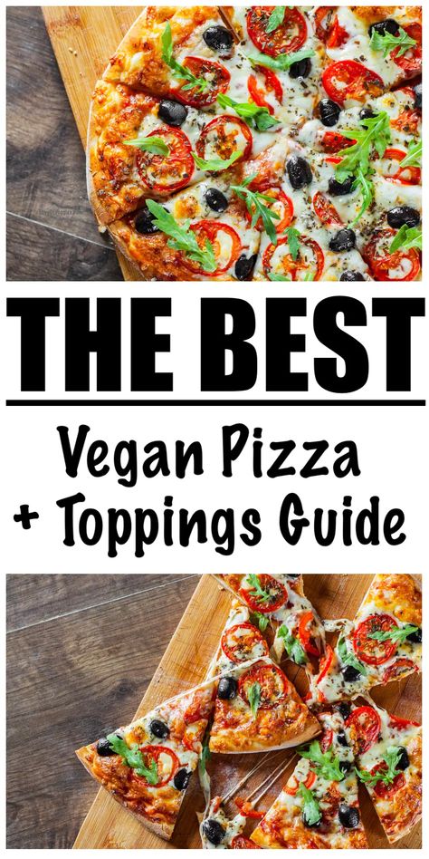 Plant Based Pizza Recipe, Vegan Pizza Toppings, Mediterranean Vegan, Pizza Alternatives, Low Fat Vegan Recipes, Plant Based Pizza, Wfpb Diet, Vegan Italian Recipes, Vegan Pizza Recipe