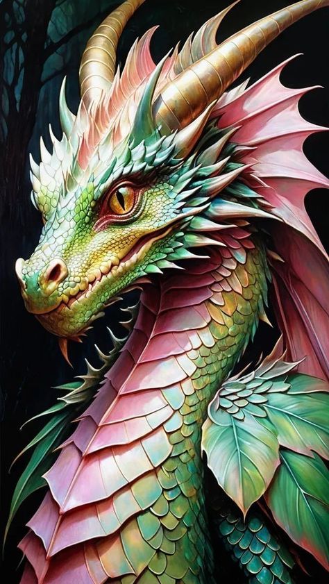 Dragon New Year, Cool Dragon Pictures, Spring Dragon, Fantasy Dragon Art, Dragon Medieval, Dragon Energy, Dragon Artwork Fantasy, Cool Dragons, Fairy Dragon