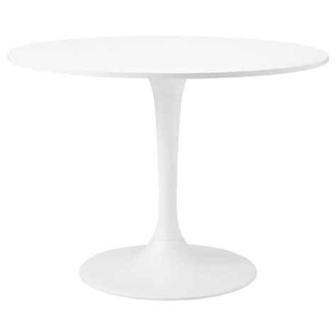 Mesas de comedor para comprar online - IKEA Docksta Table, White Round Tables, Table Ikea, Ikea Food, Column Base, Recycling Facility, Tulip Table, Plastic Edging, Food Stains