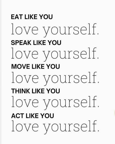 LOVE YOURSELF❤️ #selfcare #selflove Love Notes To Yourself, Self Appreciation Quotes Love Yourself, Eat Like You Love Yourself Quotes, Acts Of Self Love, Please Love Yourself, Love Yourself More, Selfcare Quotes Love Yourself, Love Yourself Aesthetic, Loving Yourself