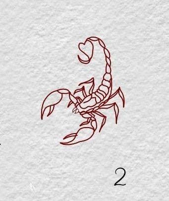 Scorpio Zodiac Tattoos, Small Star Tattoos, M Tattoos, Scorpio Tattoo, Scorpion Tattoo, 4 Tattoo, Petite Tattoos, Creepy Tattoos, Tattoos For Black Skin