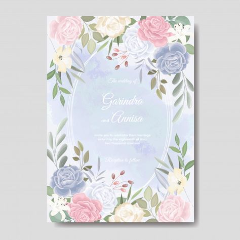 Wedding Invitations Pink And Blue, Invitations Card Template, Wedding Invitations Card, Vintage Wedding Stationery, Gold Wedding Stationery, Soft Pink Wedding, Elegant Wedding Invitation Card, Invitations Card, Navy Blue Wedding Invitations