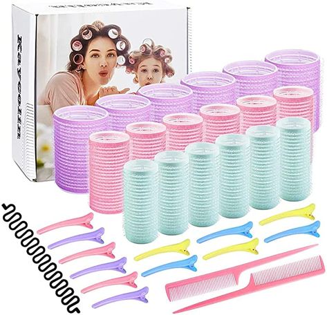 Rollers For Long Hair, Velcro Curlers, Rollers For Hair, Best Hair Rollers, Velcro Hair Rollers, Plastic Hair Rollers, Curlers For Long Hair, Velcro Rollers, Heatless Hair Curlers