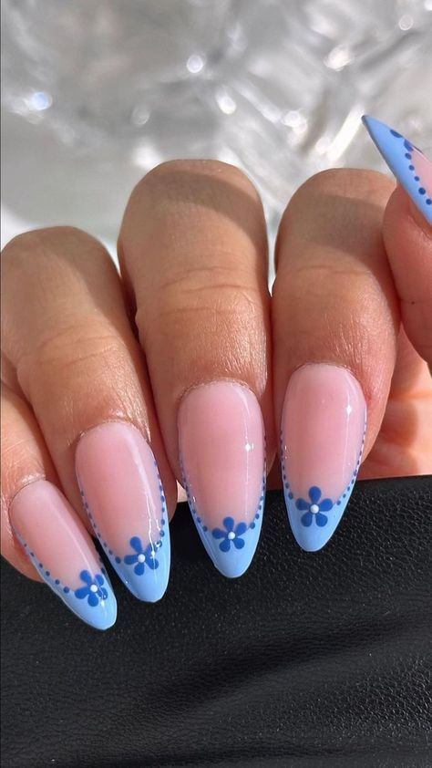 Cute Simple Nails, Summery Nails, Her Nails, Casual Nails, Almond Nails Designs, Almond Acrylic Nails, Vacation Nails, Classy Nails, Fire Nails