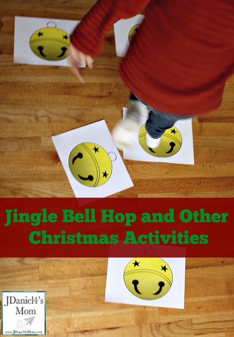 Christmas Activities - Jingle Bell Hop Printable Cards and other Activities for Kids to Play Music Theme Crafts, Christmas Music Activities, Polar Express Activities, Jingle Bell Crafts, Polar Express Theme, Christmas Units, Christmas Lesson, December Activities, Lesson Plans For Toddlers