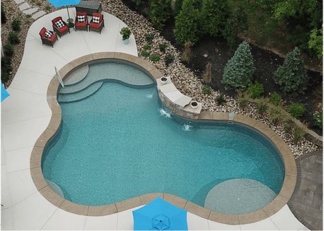 Backyard Hardscape, Vinyl Swimming Pool, Baja Shelf, Latham Pool, Tanning Ledge Pool, Pool Tanning, Tanning Ledges, Vinyl Pool, Pool Liner