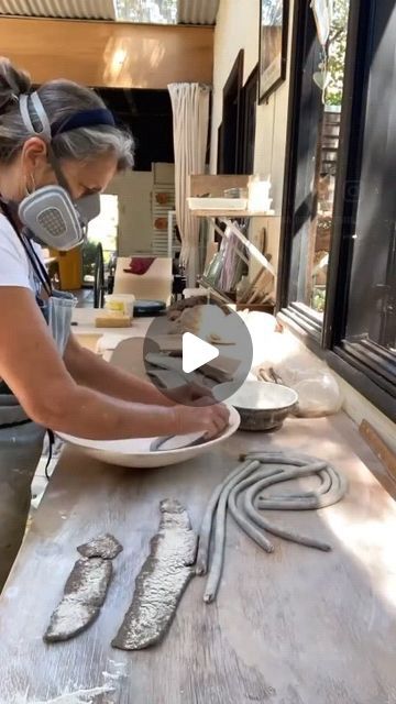 Ceramics Videos on Instagram: "Ceramic work art by @jena_bedson_ceramics" Jena Bedson, Ceramics Videos, Coil Pottery, Art Bowls, Pottery Videos, Work Art, Jug Vase, Ceramic Techniques, Pottery Techniques