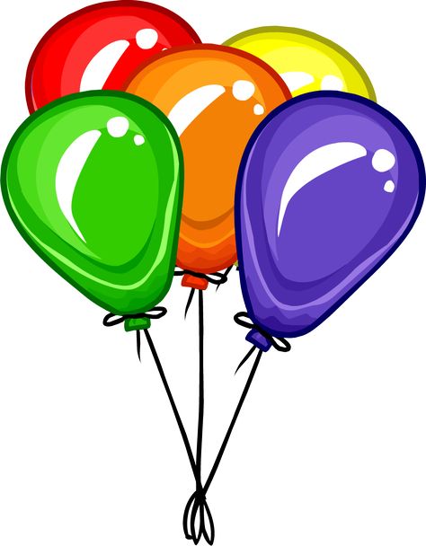 Bunch of Balloons Balloon Illustration Drawing, Free Birthday Clipart, Birthday Balloons Clipart, Cartoon Balloons, Balloons Pictures, Bunch Of Balloons, Images Noêl Vintages, Circus Decorations, Rainbow Cartoon