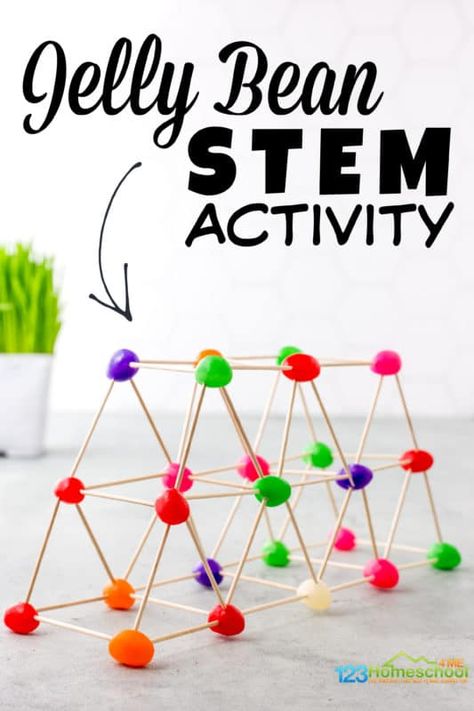 4th Grade Easter Party Ideas, Jelly Bean Stem Activities, Easter Activities For Elementary Students, 3rd Grade Easter Crafts, Second Grade Easter Activities, Easter Activities For 4th Grade, Spring Stem Challenge, Easter In Classroom, Cub Scout Easter Activities