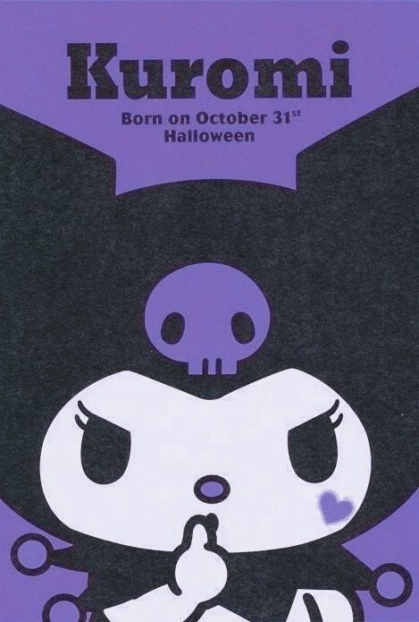 Sanrio Poster Kuromi, Kuromi Poster Prints, Sanrio Poster Prints Vintage, Sanrio Poster Printable, Sanrio Wall Prints, Purple Wall Posters, Purple Aesthetic Poster Prints, Purple Room Posters, Purple Posters For Room