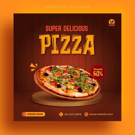 Super delicious pizza sale social media ... | Premium Vector #Freepik #vector #banner #food #menu #sale Pizza Post, Fast Food Poster, Pizza Sale, Food Promotion, Restaurant Social Media, Advertising Banner, New York Pizza, Menu Flyer, Pizza Menu