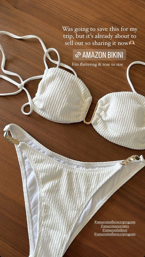 White bikini for summer, white bikini, ibiza style, greece style, european summer, pool party style, chic style, Amazon finds, amazon bikini, amazon influencer, amazon style #amazon #amazonfinds #amazonstyle #amazoninfluencer #amazonbikini #bestamazonbikini Best Amazon Bikinis, Amazon Bathing Suits, Amazon Bikinis, Pool Party Style, Pool Party Fashion, Greece Style, Greece Fashion, Amazon Influencer, Florida Trip