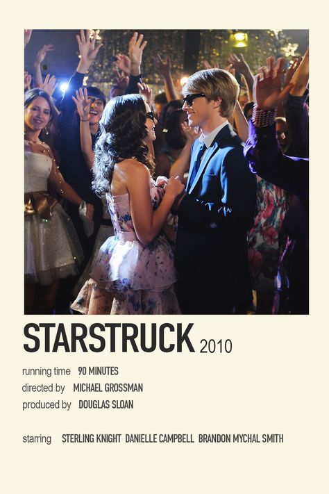 Disney channel original movie poster Starstruck Movie, Romcom Movies, Movie Hacks, Movies To Watch Teenagers, Polaroid Posters, Most Paused Movie Scenes, Movie Wall, Iconic Movie Posters, Movie Card