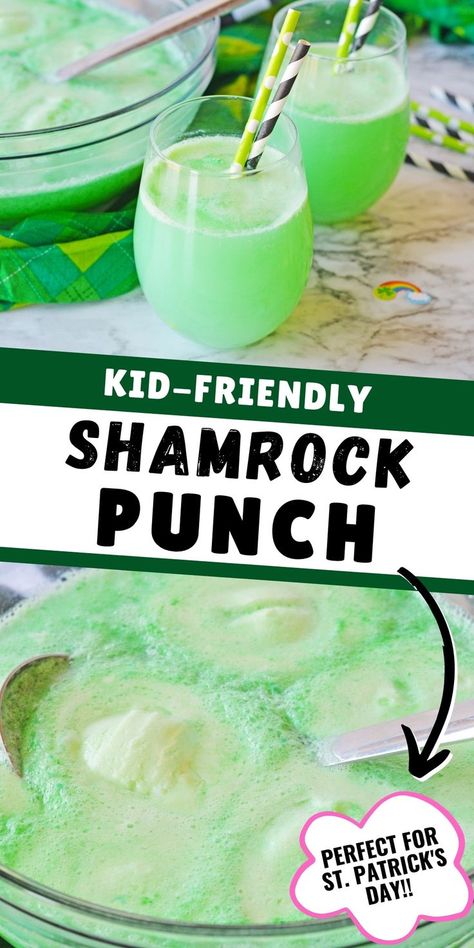 St Patrick’s Day Party Foods, St Patricks Punch, St Patrick's Day Drinks Nonalcoholic, Green Saint Patrick Day Food, St Patricks Day Food Ideas For Kids, St Patrick's Day Food For Kids, Green Nonalcoholic Drinks, St Patricks Day Dinner For Kids, St Patricks Day Punch Non Alcoholic