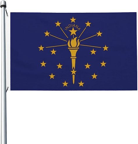 Indiana State, State Flags, Indiana, Flag