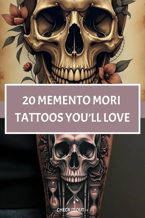 20 Memento Mori Tattoos You’ll Love Tattoo Ideas Memento Mori, Moments Mori Tattoo Men, Virtue Tattoo, Tattoo With Deep Meaning, Momento Mori Tattoo, Philosophy Tattoos, Mori Tattoo, Modern Body Art, Memento Mori Tattoo