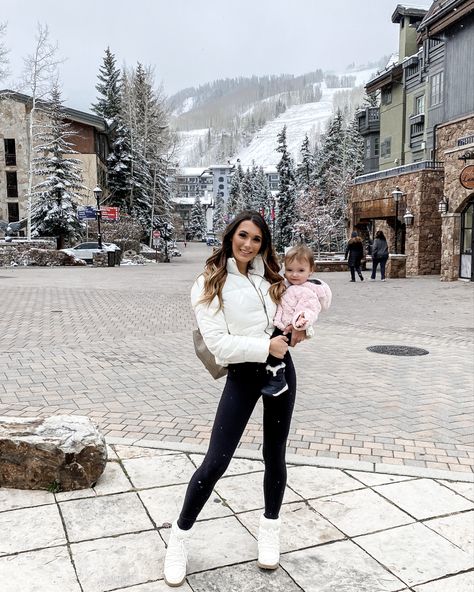 Vail Colorado Winter Outfits, Colorado Winter Outfits, Vail Colorado Winter, Colorado Winter, Vail Colorado, Snow Outfit, Winter Getaway, Future Mom, Travel Family